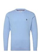 Mads Reg Cot Uspa M Knit Blue U.S. Polo Assn.