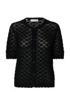 Slfsofia 2/4 Knit Cardigan Black Selected Femme