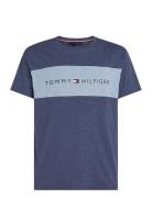 Ss T-Shirt Block Logo Navy Tommy Hilfiger