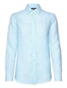 Relaxed Fit Striped Linen Shirt Blue Polo Ralph Lauren