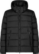 Men's Animal Free Hooded Puffer Jacket Boris Black