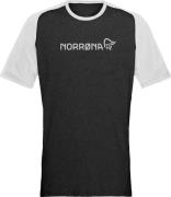 Norrøna Men's Fjørå Equaliser Lightweight T-Shirt  Caviar/Light Grey