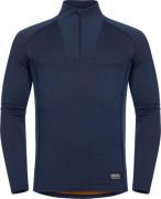 Men's Merino-Bamboo Base Layer Zip Top Dark Navy