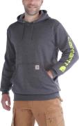 Men's Sleeve Logo Hooded Sweatshirt Carbon Heather