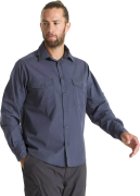 Craghoppers Men's Kiwi Long Sleeved Shirt Ombre Blue