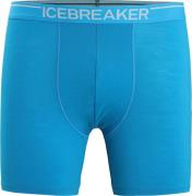 Icebreaker Men's Anatomica Long Boxers Geo Blue