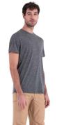 Icebreaker Men Merino 150 Tech Lite Iii Ss Tee Gritstone Heather