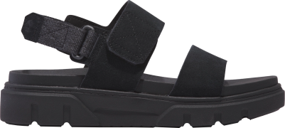 Timberland Women's Greyfield 2-Strap Sandal Black Suede