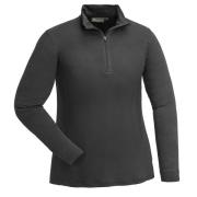 Pinewood Women's Abisko Merino Base Layer Half Zip Smoke Black