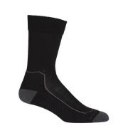 Icebreaker Women's Hike+ Light Crew Socks Black/Monsoon/Mink