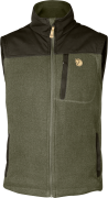 Men's Buck Fleece Vest Laurel Green-Deep Forest