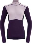 Devold Women's Lauparen Merino 190 Zip Neck Orchid/lilac/ink