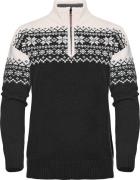 Gridarmor Women's Snøkrystall Half Zip Ullgenser Black/White