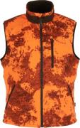 Pinewood Men's Småland Reversible Vest Strata Blaze/Huntig Green