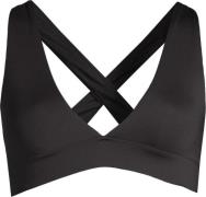 Casall Women's V-Neck Crossback Bikini Top Black