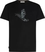 Icebreaker Men's Merino 150 Tech Lite Short Sleeve Tee Skiing Yeti Bla...