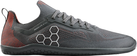 Vivobarefoot Men's Primus Lite Knit Obsidian/Cherry Tomato