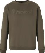 Pinewood Men's Värnamo Pinewood Logo Sweater Dark Green
