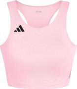 Adidas Women's Adizero Essentials Running Crop Top Lucid pink