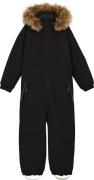 Color Kids Kids' Coverall With Fake Fur Black