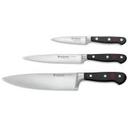 Wüsthof Classic Knivset 3 delar, Kockkniv + Allkniv + Skalkniv