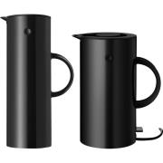 Stelton Termoskanna + Vattenkokare EM77 Svart