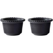 PotteryJo Daria 12 cm serveringsskål 2-pack, ink black