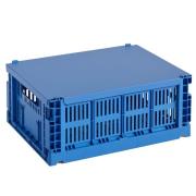 HAY Colour Crate lock medium, elektrisk blå