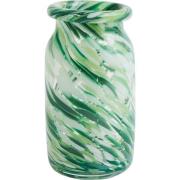 HAY Small Splash vas, grön swirl