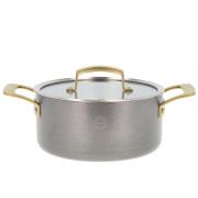 Pillivuyt Gourmet Durance gryta med lock 2,9 liter 20 cm, rostfritt st...