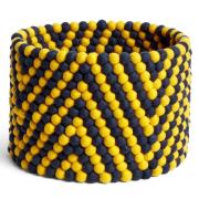 HAY Bead förvaringskorg, yellow chevron