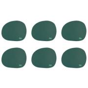 Aida RAW glasunderlägg silikon 6-pack, dark green