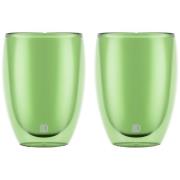 Bodum PAVINA dubbelväggat glas 35 cl 2-pack, grön