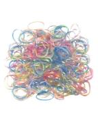 Everneed Small Silicone Hair Bands - Clear Neon