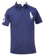 Ralph Lauren Custom Slim Fit Polo Navy XXL