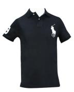 Ralph Lauren Custom Slim Fit Polo Black XL