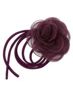 Pico Organza Rose String Dark Plum