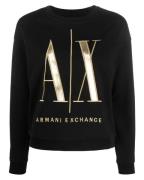 Armani Exchange Woman Sweatshirt Black Str. S