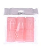 Sibel Velcro Curlers Roller Pink 43mm - Ref. P000467   6 stk.