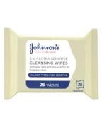 Johnsons Make-Up Be Gone 5-in-1 Extra-Sensitive Cleansing Wipes   25 s...
