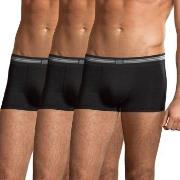 Jockey Kalsonger 3P Cotton Stretch Short Trunk Svart bomull Small Herr