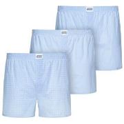 Jockey Kalsonger 3P Woven Soft Poplin Boxer Shorts Ljusblå bomull Smal...