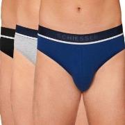 Schiesser Kalsonger 3P 95-5 Organic Cotton Rio Brief Blå/Grå bomull Sm...