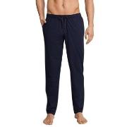 Schiesser Mix and Relax Jersey Lounge Pants Mörkblå bomull Small Herr