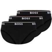 BOSS Kalsonger 3P Power Brief Svart bomull Small Herr