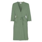 Damella Viscose Plain Wave Robe Ljusgrön Bambu Small Dam