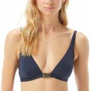 Michael Kors Logo Solids Triangle Bikini Top DEAL1 Marin nylon Large D...