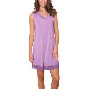 Lady Avenue Bamboo With Short Sleeve Nightdress Lila Bambu Small Dam