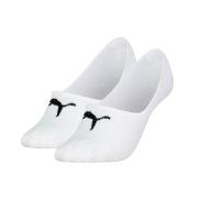 Puma Strumpor 2P Women Cushioned Footie Socks Vit bomull Strl 39/42 Da...