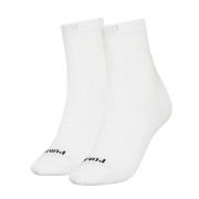 Puma Strumpor 2P Women Heart Logo Short Crew Socks Vit Strl 39/42 Dam